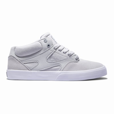 DC Kalis Vulc Mid Men's Grey Skate Shoes Australia Online GSW-635